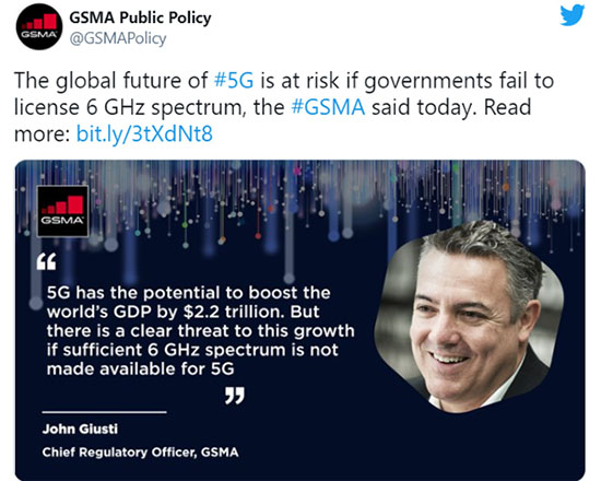 GSMA lo ngại tiềm năng kinh tế của 5G gặp rủi ro